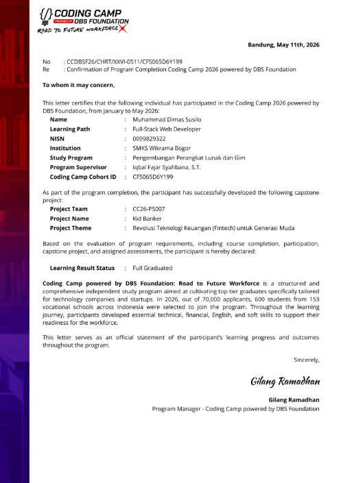 Surat Kelulusan DBS